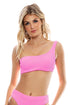 Luli Fama Pura Curiosidad One Shoulder Lace Back Top